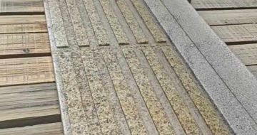 三明黄金麻盲道石 盲条