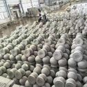 三明芝麻白圆球 石球 挡车球