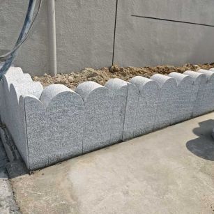 三明芝麻白花边石  围边石