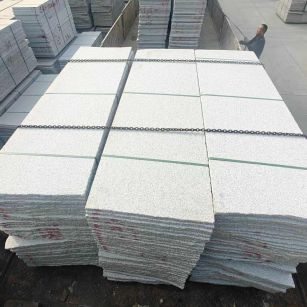 三明芝麻白毛板，石材毛板