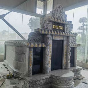 三明套墓 墓碑 围坟石 异形定制