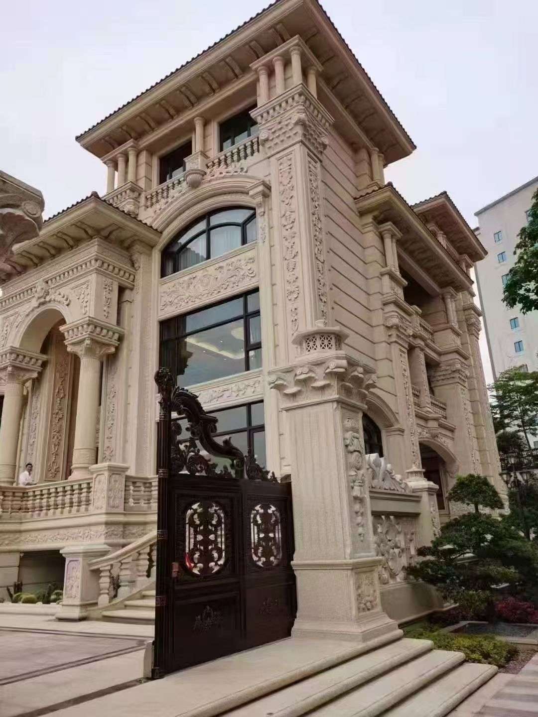 三明黄金麻别墅外墙异形定制